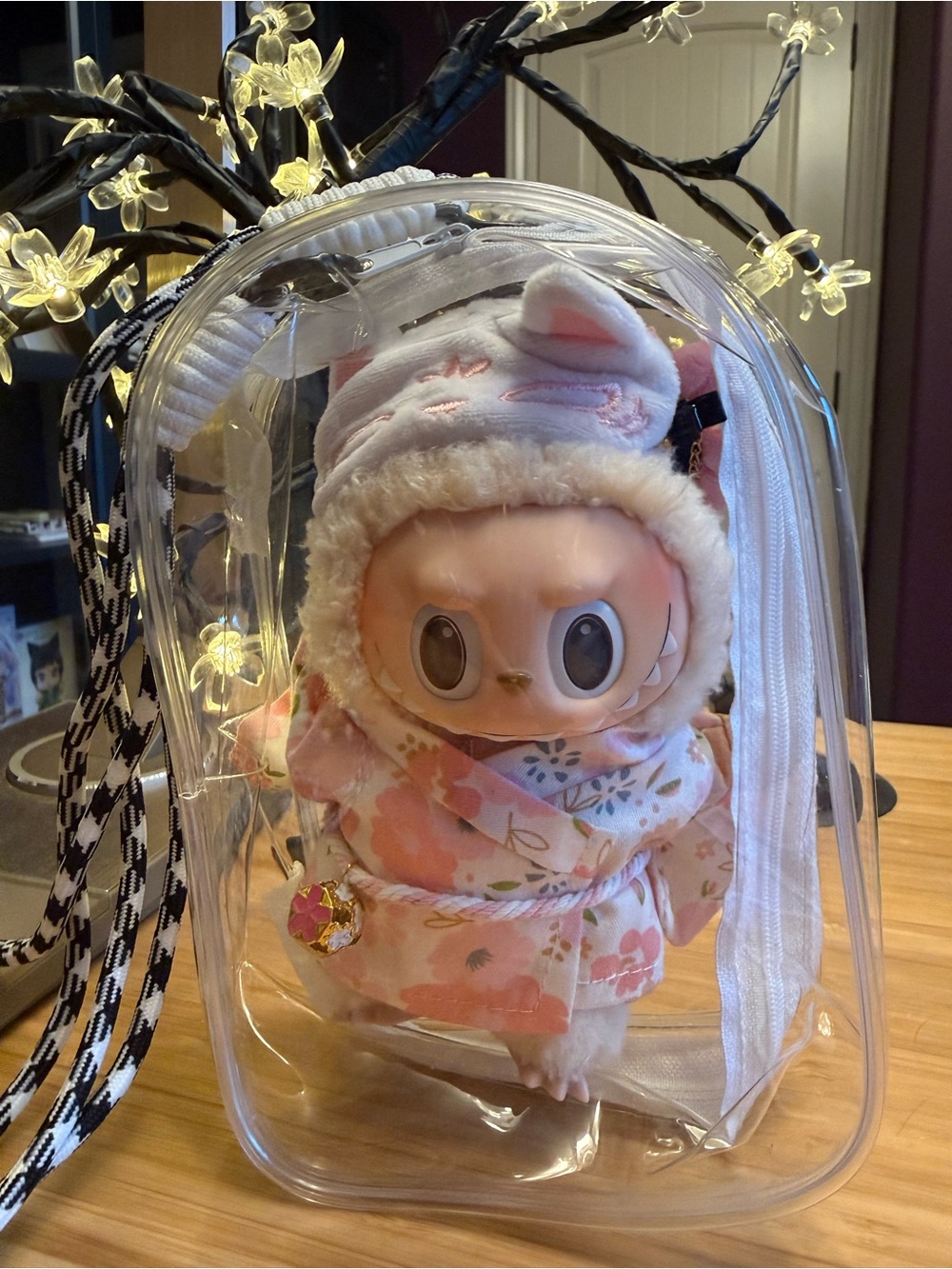 Clear Labubu Bag Charm Display Crossbody Concert Bag NWOT
